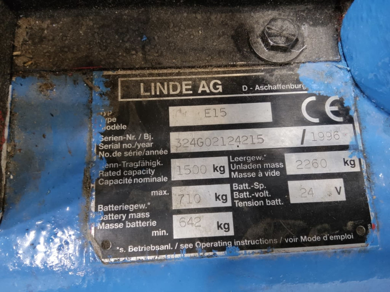 Linde E15 - Električni viličar: slika 4 Linde E15 - Električni viličar: slika 4