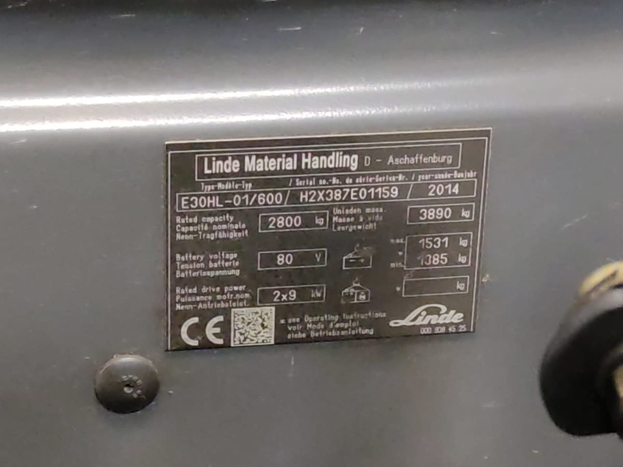 Linde E30HL-01/600 - Električni viličar: slika 5 Linde E30HL-01/600 - Električni viličar: slika 5
