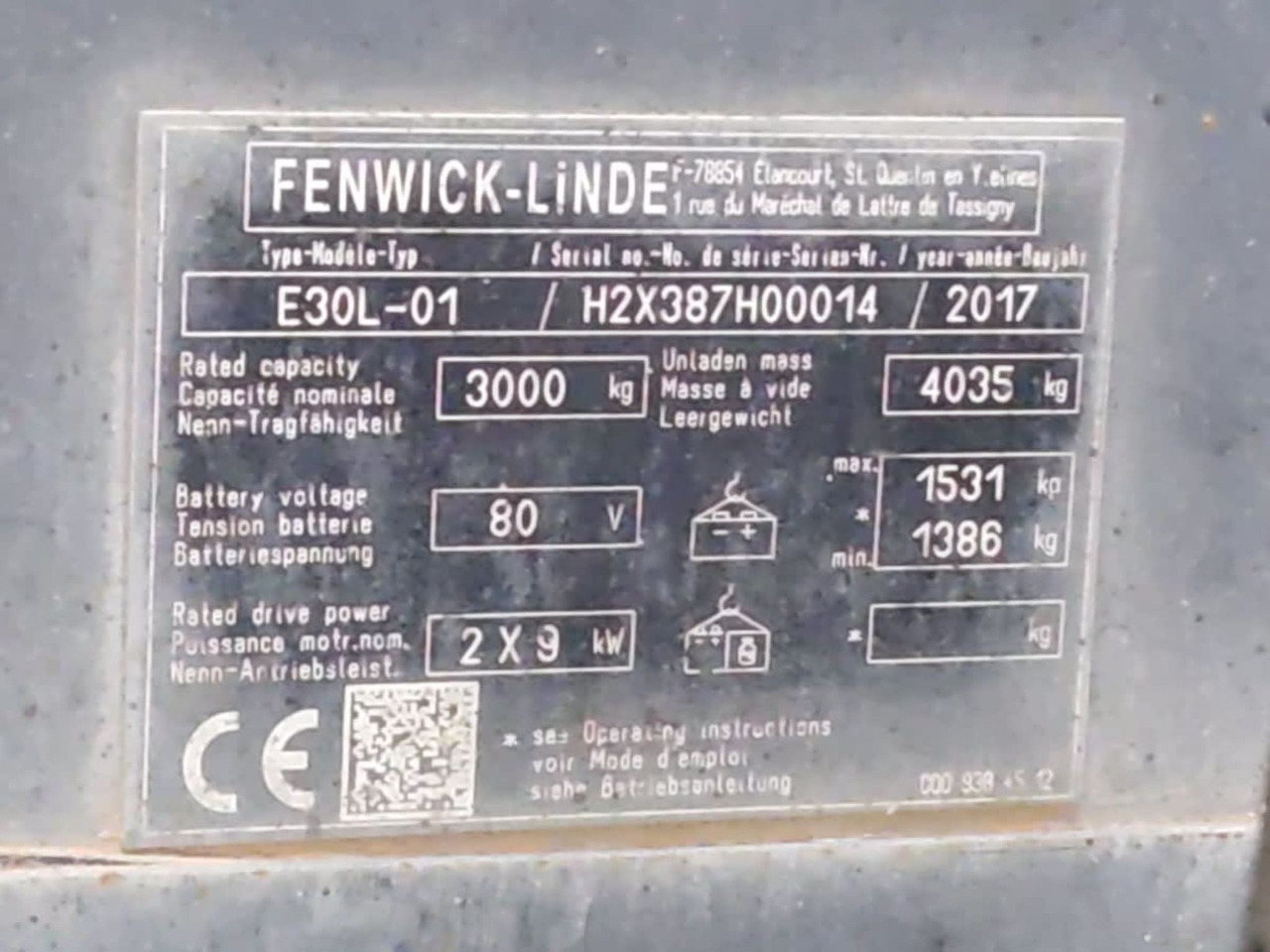 Linde E30L - Električni viličar: slika 2 Linde E30L - Električni viličar: slika 2