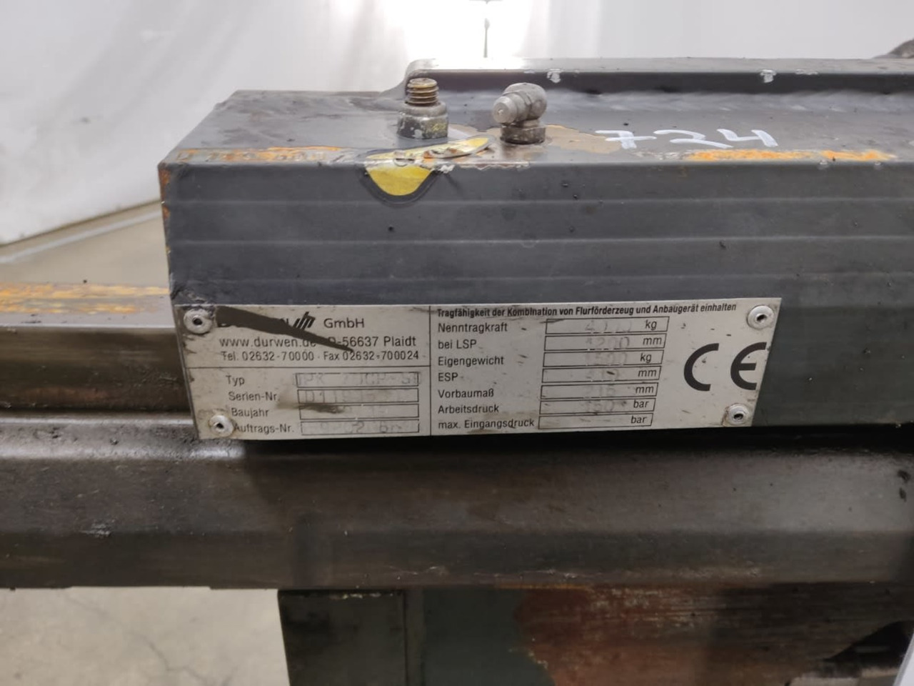 Durwen DPK70CP-SO - Priključek za Oprema za rokovanje z materiali: slika 2 Durwen DPK70CP-SO - Priključek za Oprema za rokovanje z materiali: slika 2