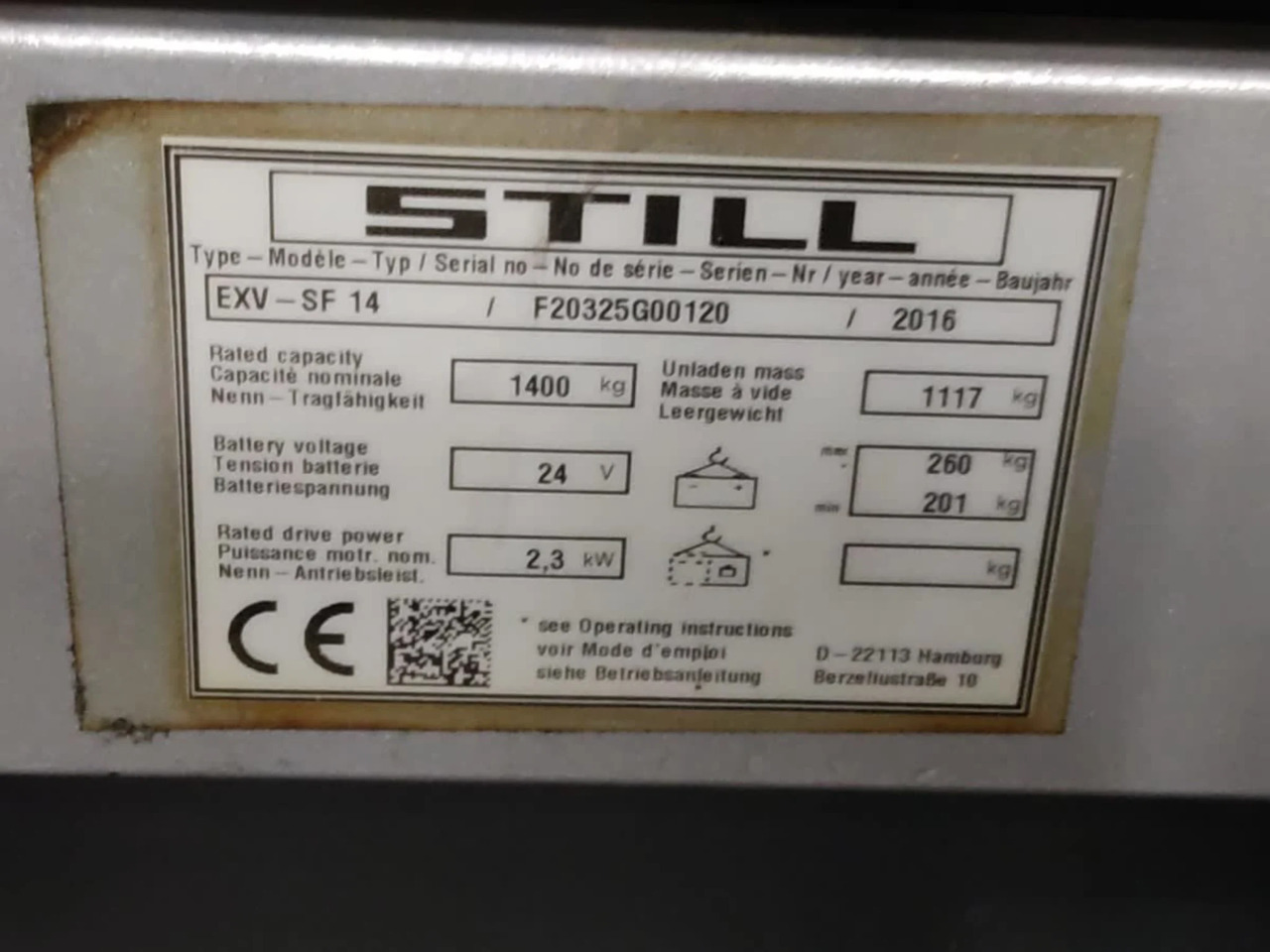 STILL EXV-SF14 - Stroj za zlaganje: slika 5 STILL EXV-SF14 - Stroj za zlaganje: slika 5