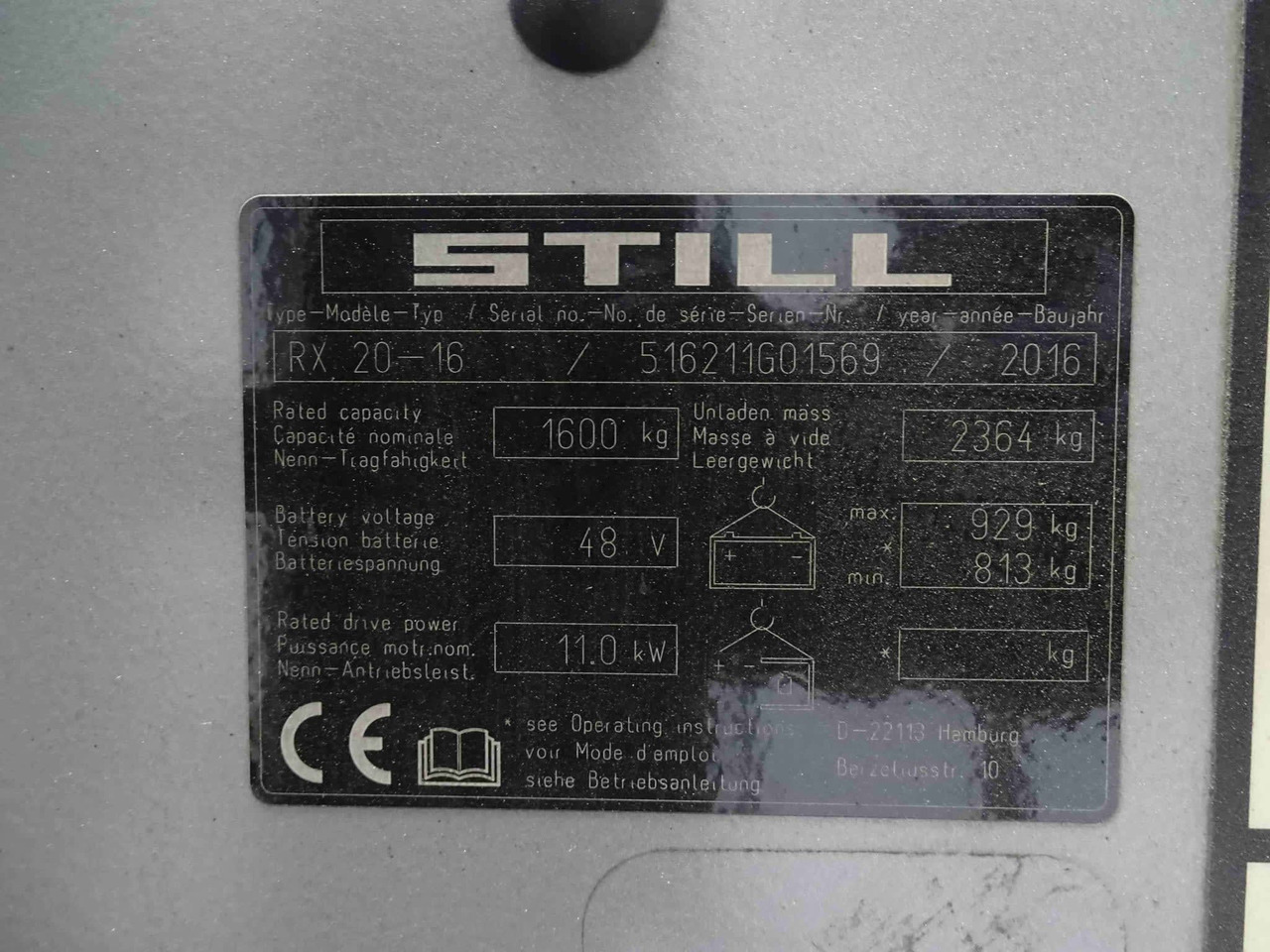 STILL RX20-16 - Električni viličar: slika 2 STILL RX20-16 - Električni viličar: slika 2
