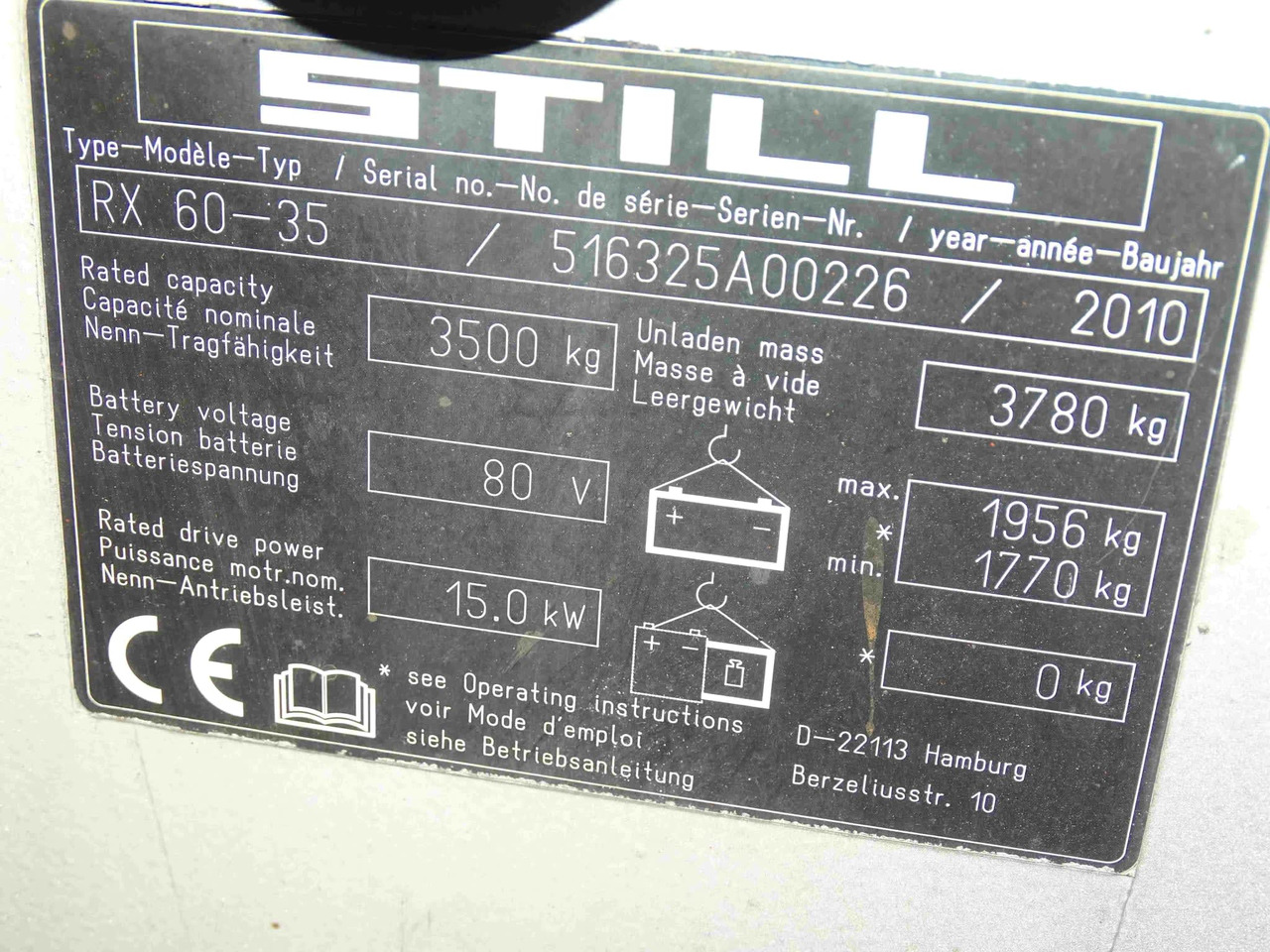 STILL RX60-35 - Električni viličar: slika 2 STILL RX60-35 - Električni viličar: slika 2