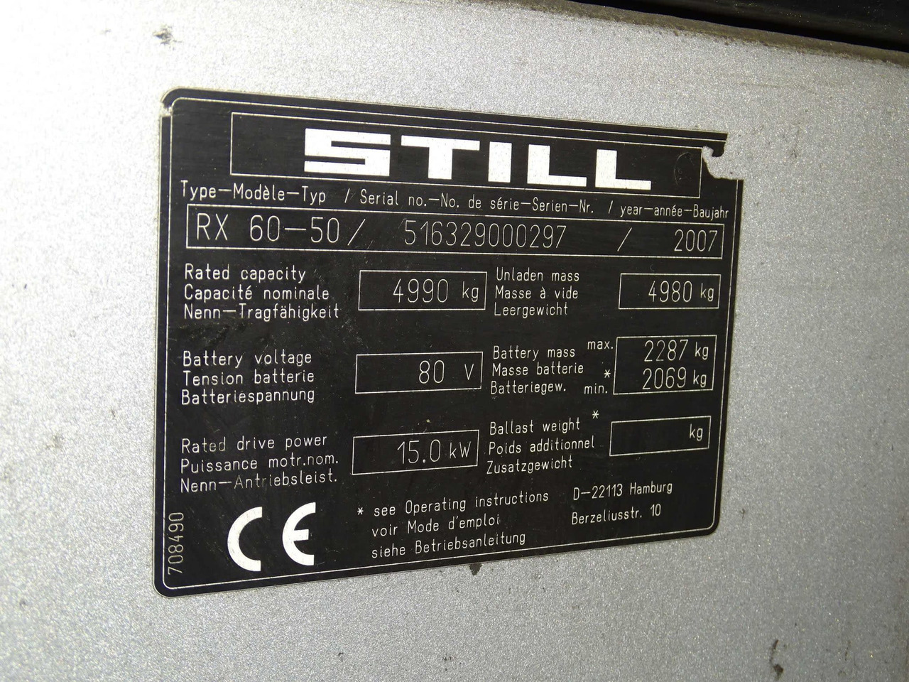 STILL RX60-50 - Električni viličar: slika 2 STILL RX60-50 - Električni viličar: slika 2