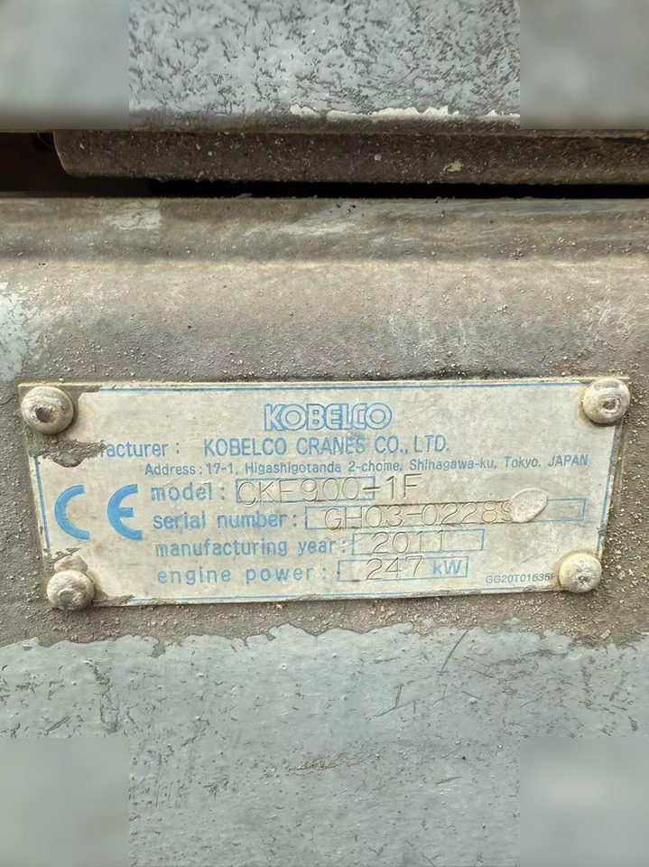 2011 KOBELCO CKE900-1F - Gosenični žerjav: slika 5 2011 KOBELCO CKE900-1F - Gosenični žerjav: slika 5
