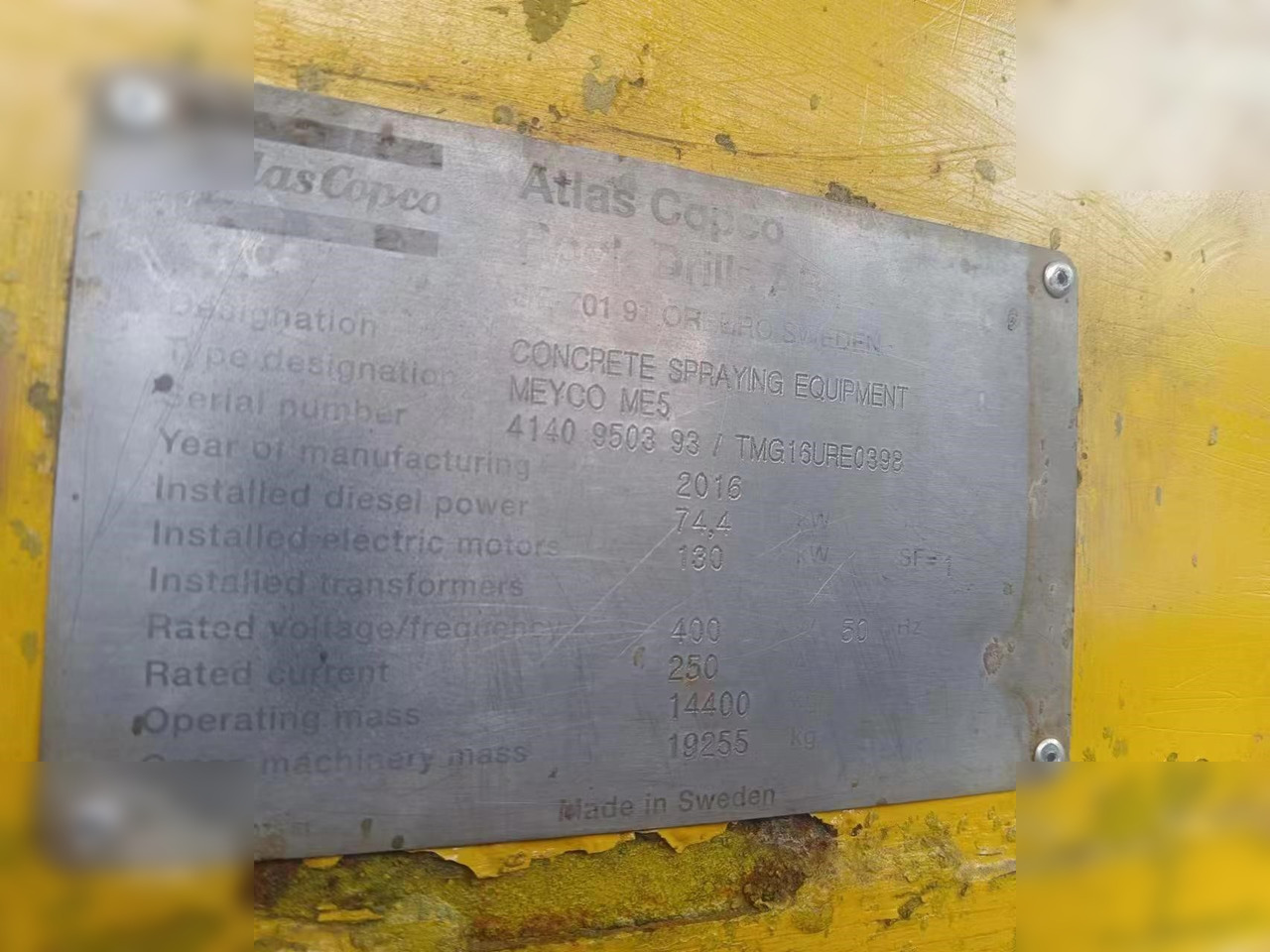2016 EPIROC MEYCO ME5 MOUNTED ON 2016 ATLAS ARK254K - Črpalka za beton: slika 5 2016 EPIROC MEYCO ME5 MOUNTED ON 2016 ATLAS ARK254K - Črpalka za beton: slika 5
