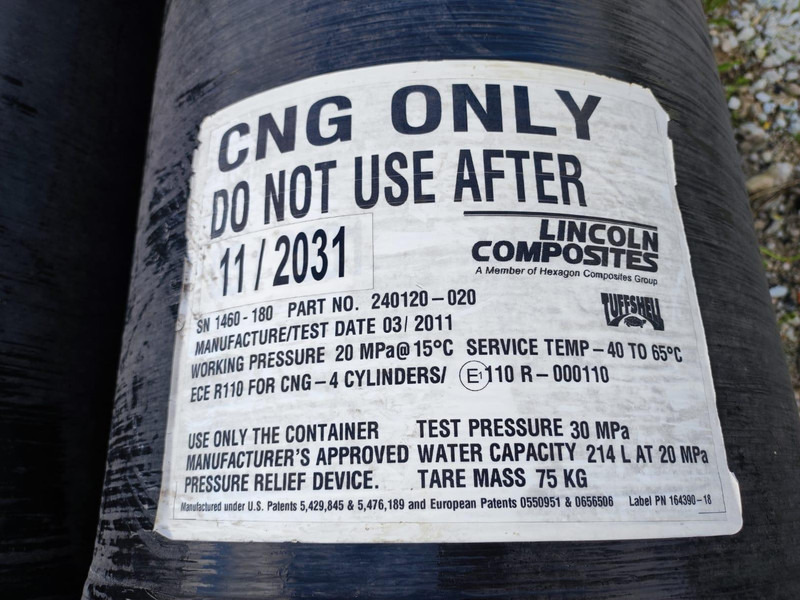 Lincoln COMPOSITES CNG GAS TANKS FOR SALE 240120-020 / 214 L / 30+ pcs. - Rezervoar za gorivo: slika 5 Lincoln COMPOSITES CNG GAS TANKS FOR SALE 240120-020 / 214 L / 30+ pcs. - Rezervoar za gorivo: slika 5