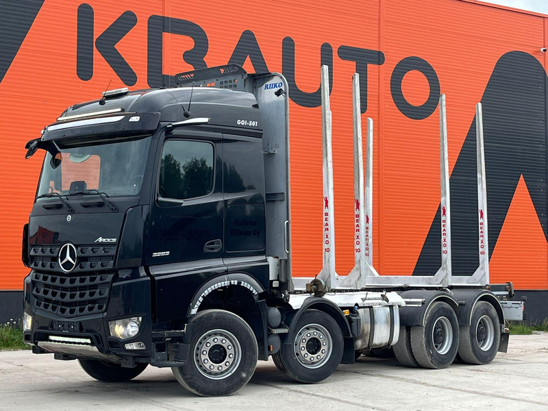 Mercedes-Benz Arocs 3263 8x4 FULL STEEL - Tovornjak za prevoz lesa, Tovornjak z dvigalom: slika 1 Mercedes-Benz Arocs 3263 8x4 FULL STEEL - Tovornjak za prevoz lesa, Tovornjak z dvigalom: slika 1