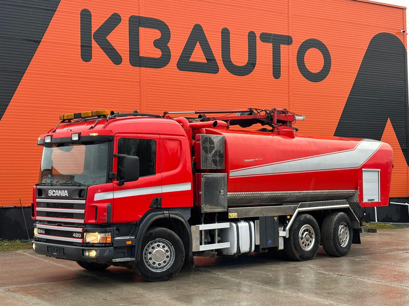 Scania P 124 6x2*4 KORP&SON / TANK 8000 l / VACUUM Wittig RFW260 / PRESSURE Uraca DK716 140 bar / 400 l/min - Vakuumski tovornjak: slika 1 Scania P 124 6x2*4 KORP&SON / TANK 8000 l / VACUUM Wittig RFW260 / PRESSURE Uraca DK716 140 bar / 400 l/min - Vakuumski tovornjak: slika 1
