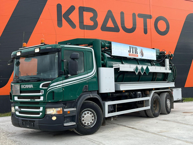 Scania P 360 6x2*4 Larsen A/S TANK 10000 l / VACUUM Vacustar W1300R / PRESSURE Uraca F716 - Vakuumski tovornjak: slika 1 Scania P 360 6x2*4 Larsen A/S TANK 10000 l / VACUUM Vacustar W1300R / PRESSURE Uraca F716 - Vakuumski tovornjak: slika 1