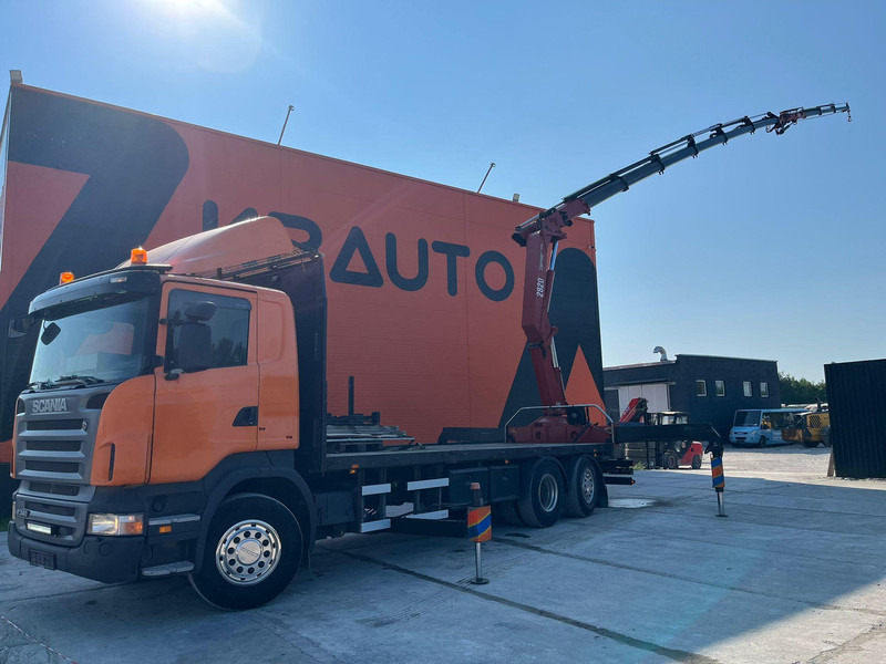 Scania R 340 6x2*4 HMF 2823-K6 + JIB / PLATFORM L=7293 mm - Tovornjak s kesonom, Tovornjak z dvigalom: slika 1 Scania R 340 6x2*4 HMF 2823-K6 + JIB / PLATFORM L=7293 mm - Tovornjak s kesonom, Tovornjak z dvigalom: slika 1