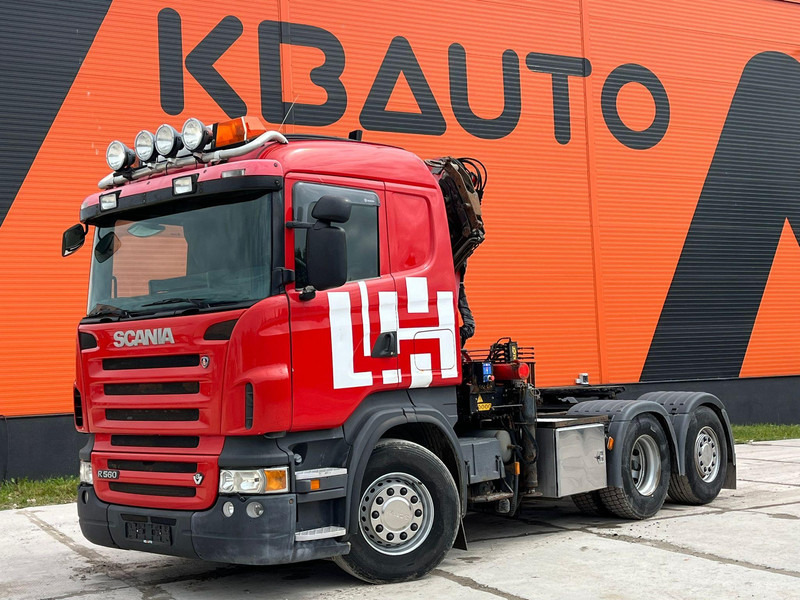 Scania R 560 6x2 HMF2220 K4 / RETARDER - Tovornjak s kesonom, Tovornjak z dvigalom: slika 2 Scania R 560 6x2 HMF2220 K4 / RETARDER - Tovornjak s kesonom, Tovornjak z dvigalom: slika 2