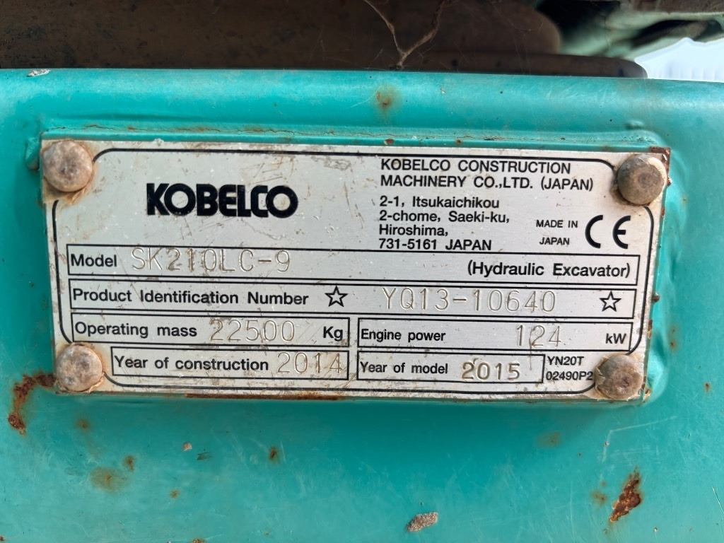 Bager goseničar Kobelco SK 210 LC-9 - SK210 - SK 210: slika 23