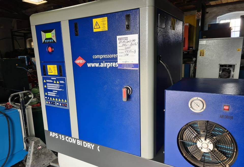 Kompresor śrubowy AIRPRESS APS 15 COMBI DRY X, 11 kw, 2021r - Zračni kompresor: slika 4 Kompresor śrubowy AIRPRESS APS 15 COMBI DRY X, 11 kw, 2021r - Zračni kompresor: slika 4