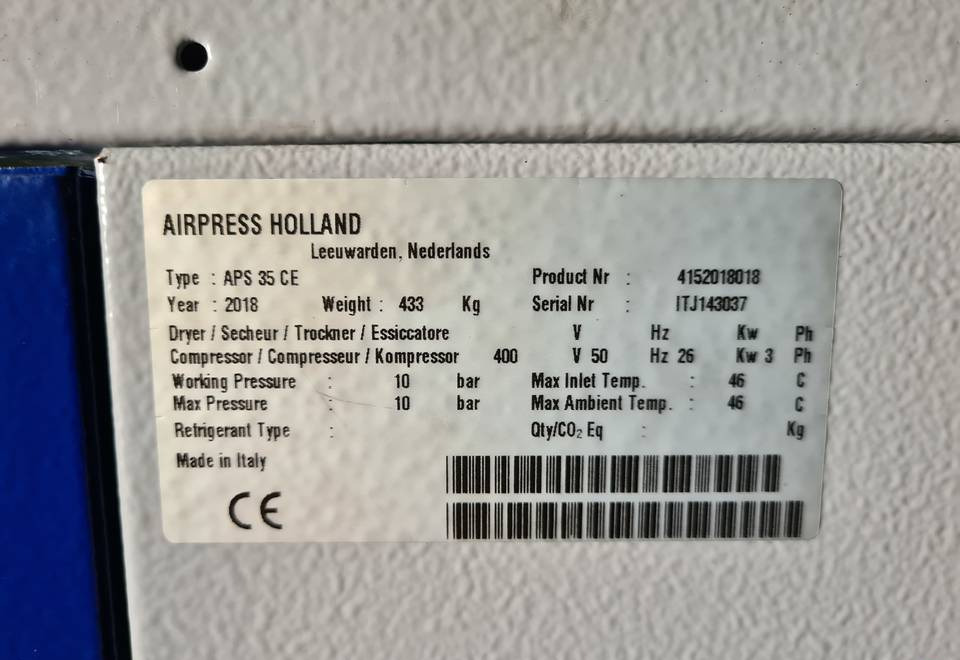 Kompresor śrubowy AIRPRESS APS 35, 26 kw - Zračni kompresor: slika 5 Kompresor śrubowy AIRPRESS APS 35, 26 kw - Zračni kompresor: slika 5
