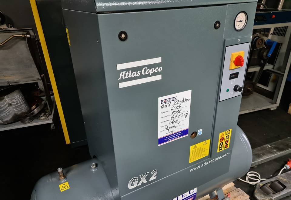 Kompresor śrubowy ATLAS COPCO GX2 2,2 kw - Zračni kompresor: slika 1 Kompresor śrubowy ATLAS COPCO GX2 2,2 kw - Zračni kompresor: slika 1
