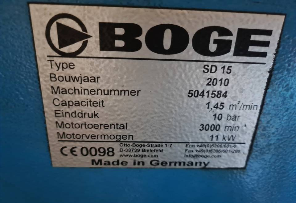 Kompresor śrubowy Boge SD 15, 11 kw - Zračni kompresor: slika 5 Kompresor śrubowy Boge SD 15, 11 kw - Zračni kompresor: slika 5