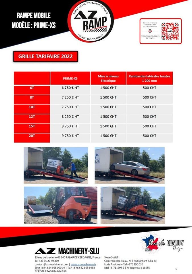 AZ RAMP-PRIME XS-10 . Industrial Mobil Loading Ramp - Nakladalna rampa: slika 3 AZ RAMP-PRIME XS-10 . Industrial Mobil Loading Ramp - Nakladalna rampa: slika 3