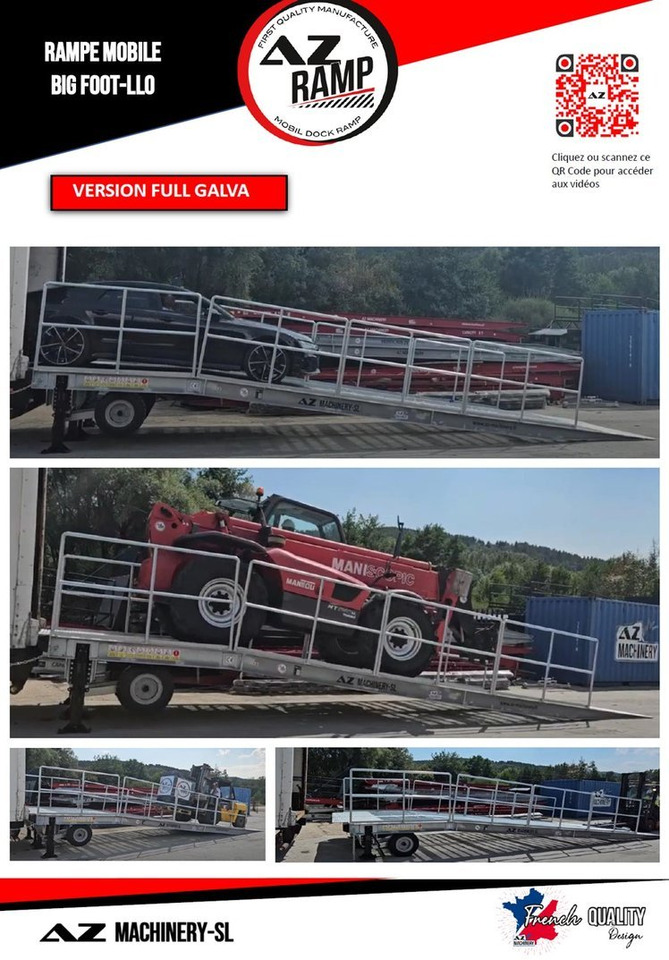 Large Mobile dock ramp, uncouplable AZ RAMP - KING VERSION, BIG FOOT L20 T-INOX - Nakladalna rampa: slika 3 Large Mobile dock ramp, uncouplable AZ RAMP - KING VERSION, BIG FOOT L20 T-INOX - Nakladalna rampa: slika 3
