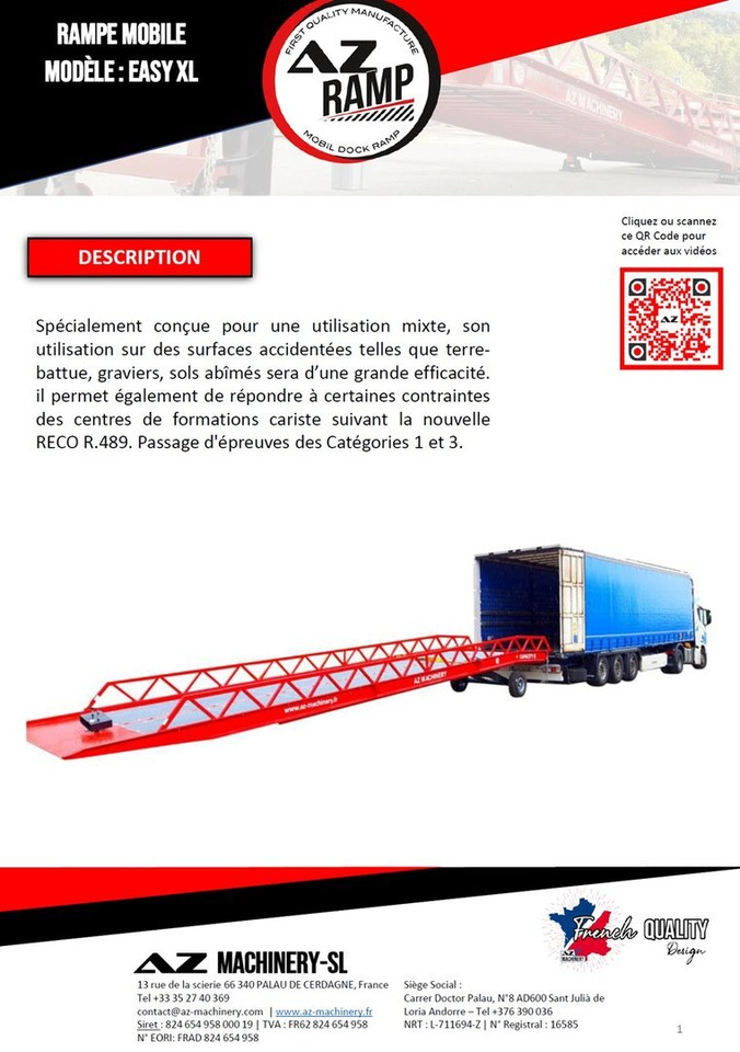 **RENTAL 12-24-36 Month** AZ RAMP-EASY XL-8 . Mobil Loading Ramp - Nakladalna rampa: slika 3 **RENTAL 12-24-36 Month** AZ RAMP-EASY XL-8 . Mobil Loading Ramp - Nakladalna rampa: slika 3