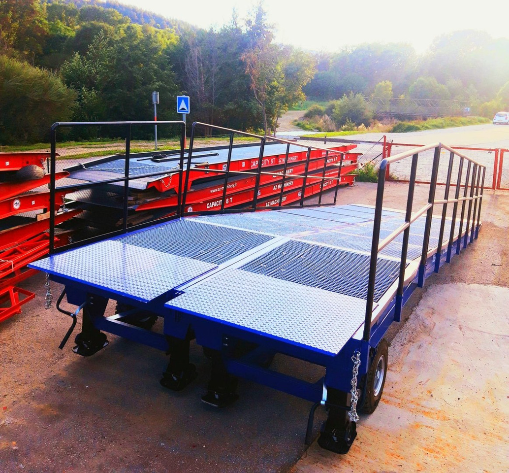 Nov Nakladalna rampa **RENTAL** Large Mobile dock ramp, uncouplable AZ RAMP - KING VERSION, BIG FOOT  LLO 20 T: slika 16