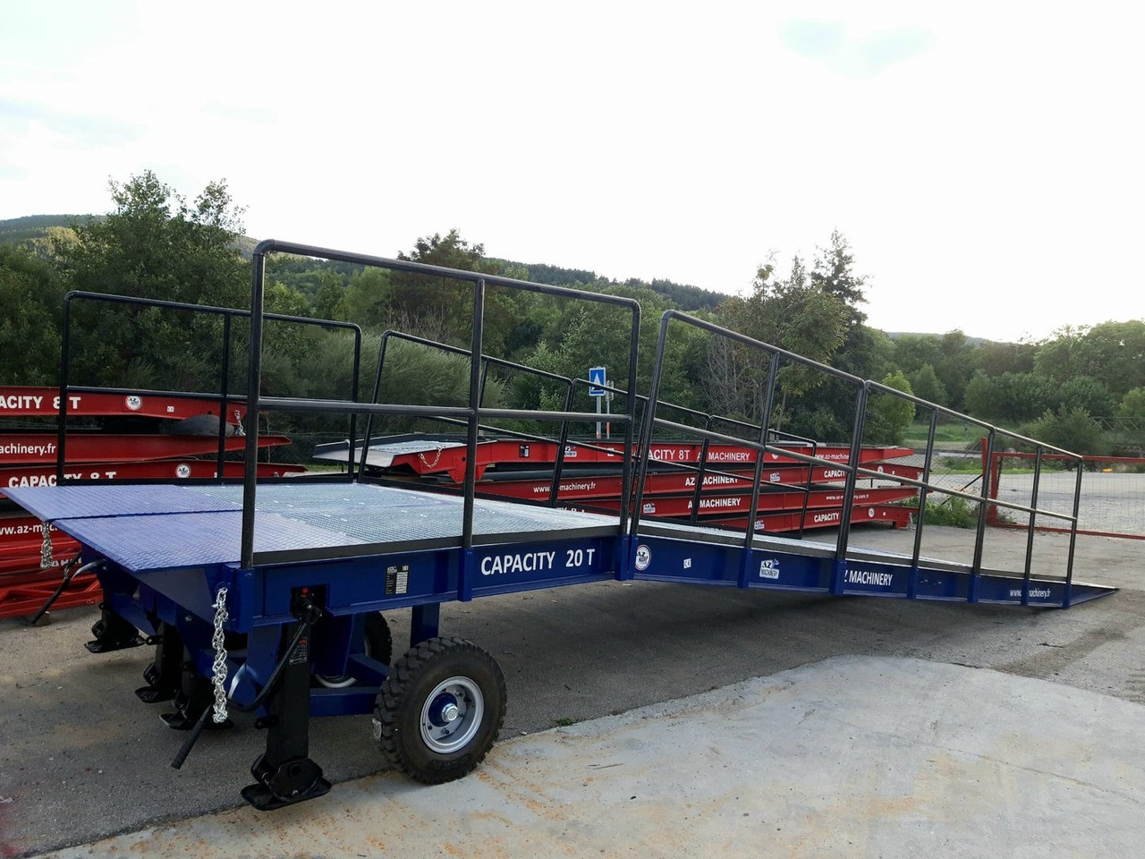 Nov Nakladalna rampa **RENTAL** Large Mobile dock ramp, uncouplable AZ RAMP - KING VERSION, BIG FOOT  LLO 20 T: slika 8