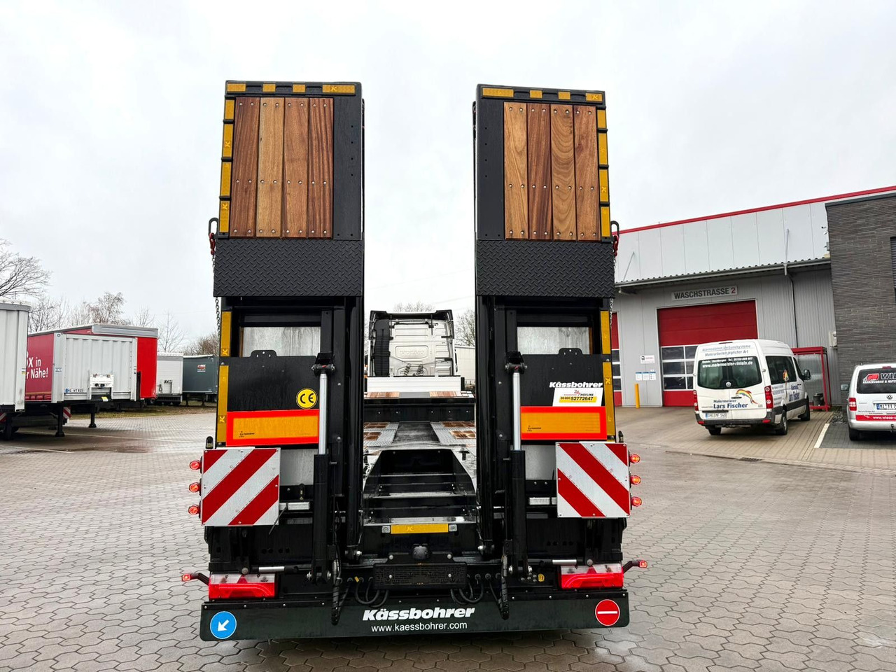 Nizko noseča polprikolica Kässbohrer K.SLA R 4 / 2N 18/40 Tieflader Radmulden tele: slika 9 Nizko noseča polprikolica Kässbohrer K.SLA R 4 / 2N 18/40 Tieflader Radmulden tele: slika 9