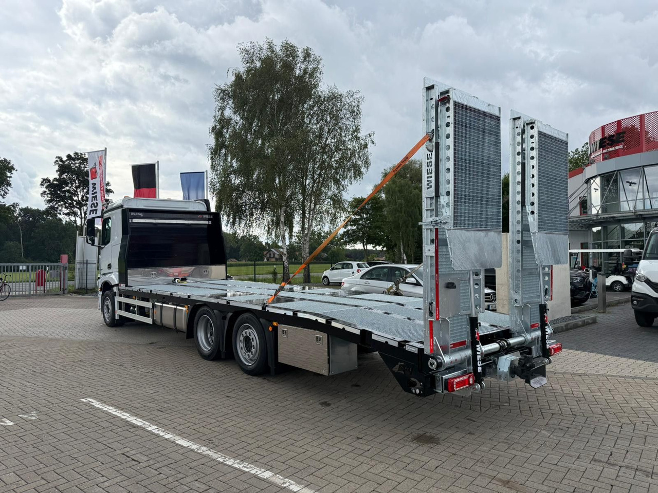 Mercedes-Benz Actros mit Rampen, Maschinentransporter - Tovornjak avtotransporter: slika 3 Mercedes-Benz Actros mit Rampen, Maschinentransporter - Tovornjak avtotransporter: slika 3