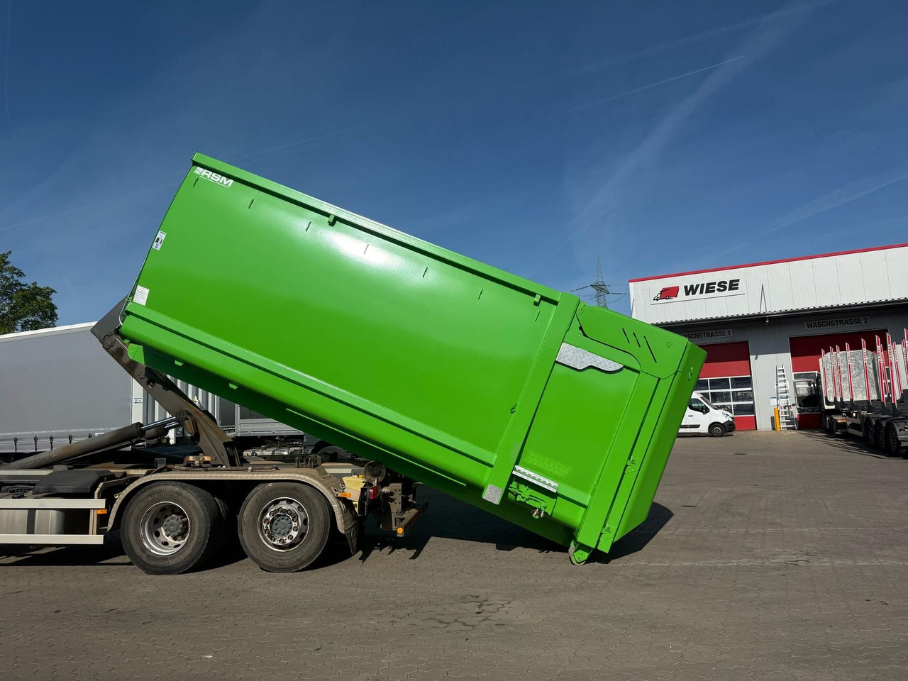 RSM Abrollcontainer 38m³ mit hydr. Heckklappe - Kontejnerska polprikolica/ Polprikolica z zamenljivim tovoriščem: slika 1 RSM Abrollcontainer 38m³ mit hydr. Heckklappe - Kontejnerska polprikolica/ Polprikolica z zamenljivim tovoriščem: slika 1