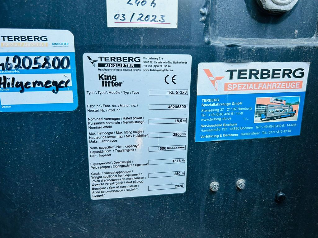 Oprtni viličar Terberg Kinglifter TKL-S-3x3 1.500 kg: slika 10