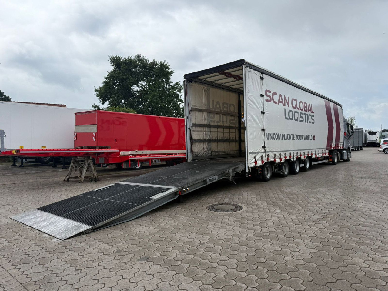 Wiese 4-Achs Mega Gabelstaplertransporter Rampe - Nizko noseča polprikolica: slika 5 Wiese 4-Achs Mega Gabelstaplertransporter Rampe - Nizko noseča polprikolica: slika 5
