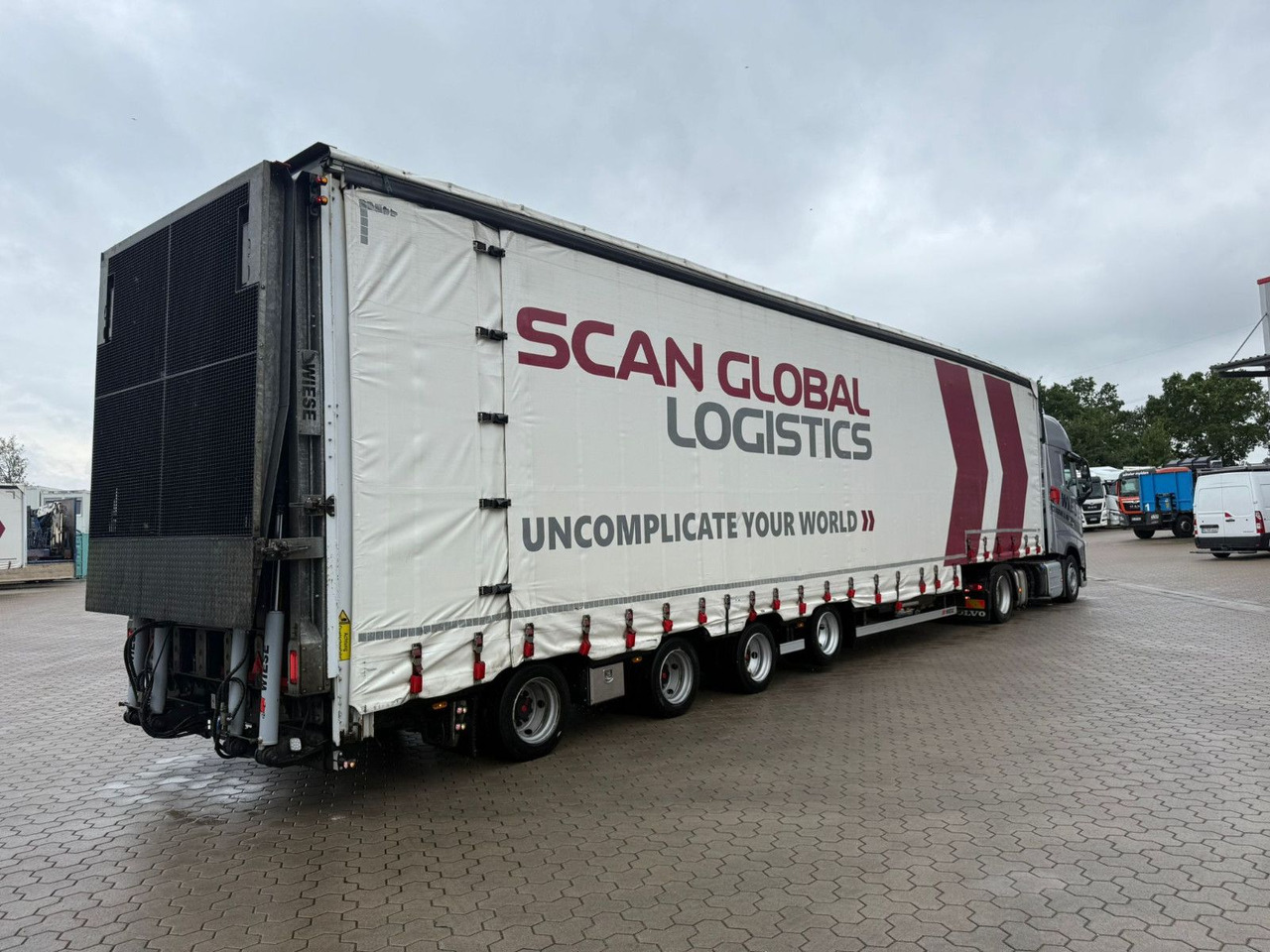 Wiese 4-Achs Mega Gabelstaplertransporter Rampe - Nizko noseča polprikolica: slika 2 Wiese 4-Achs Mega Gabelstaplertransporter Rampe - Nizko noseča polprikolica: slika 2