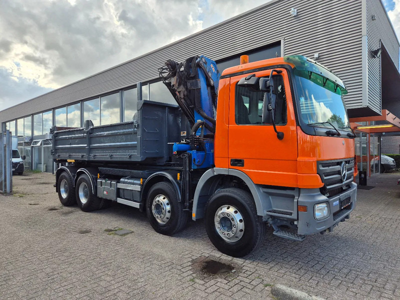Mercedes-Benz Actros 3241 8X4 Containersysteem/ 20T HMF crane/ Manual - Kotalni prekucni tovornjak, Tovornjak z dvigalom: slika 3 Mercedes-Benz Actros 3241 8X4 Containersysteem/ 20T HMF crane/ Manual - Kotalni prekucni tovornjak, Tovornjak z dvigalom: slika 3