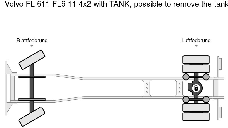 Tovornjak cisterna Volvo FL 611 FL6 11 4x2 with TANK, possible to remove the tank: slika 19 Tovornjak cisterna Volvo FL 611 FL6 11 4x2 with TANK, possible to remove the tank: slika 19