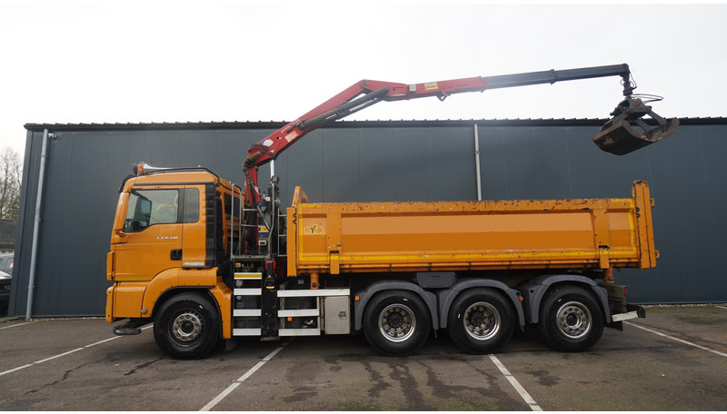 MAN TGS 35.440 8X4 2 SIDE TIPPER WITH HMF Z 1943 CRANE 415.000KM - Tovornjak z dvigalom: slika 2 MAN TGS 35.440 8X4 2 SIDE TIPPER WITH HMF Z 1943 CRANE 415.000KM - Tovornjak z dvigalom: slika 2