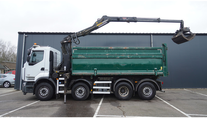Renault PREMIUM 380 DXI 8X2/6 2 SIDE TIPPER WITH PLFINGER Q 170 Z CRANE.278.200KM - Tovornjak z dvigalom: slika 1 Renault PREMIUM 380 DXI 8X2/6 2 SIDE TIPPER WITH PLFINGER Q 170 Z CRANE.278.200KM - Tovornjak z dvigalom: slika 1