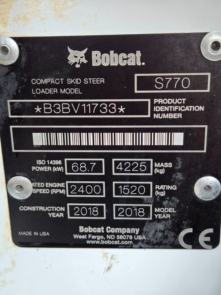 Bobcat S 770 - Kolesni nakladalec: slika 3 Bobcat S 770 - Kolesni nakladalec: slika 3