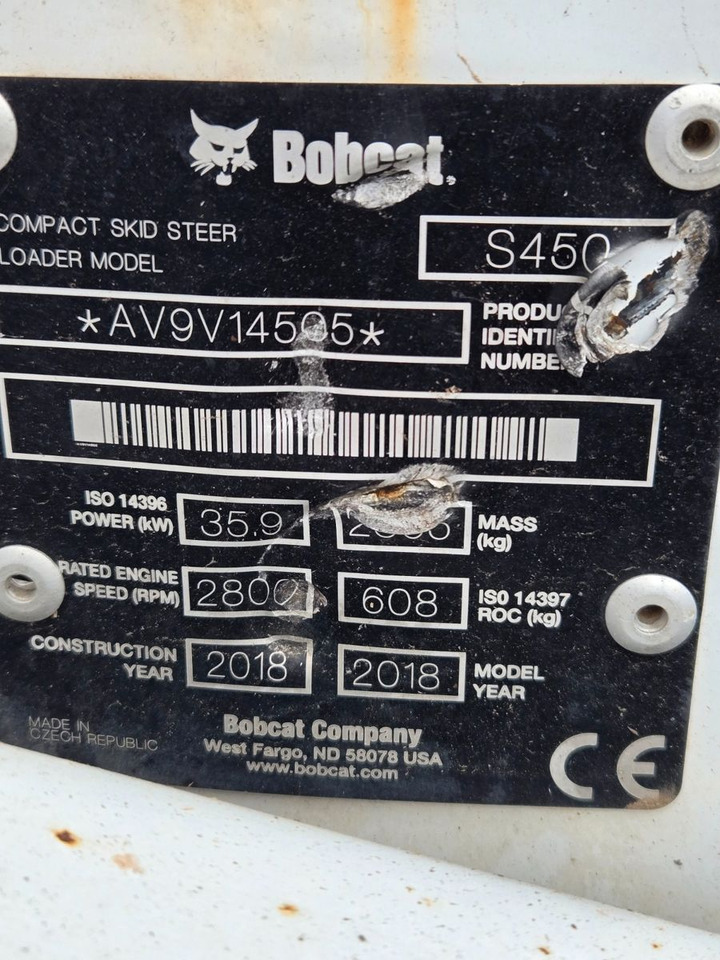 Bobcat S450 - Kolesni nakladalec: slika 2 Bobcat S450 - Kolesni nakladalec: slika 2