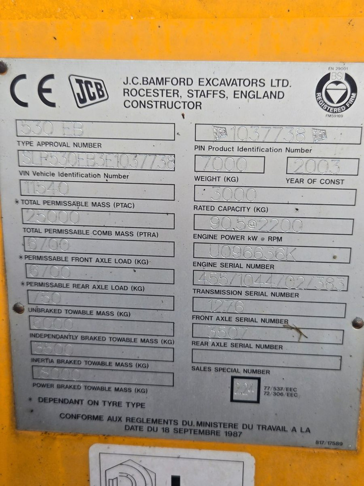 JCB 530 - Teleskopski viličar: slika 2 JCB 530 - Teleskopski viličar: slika 2
