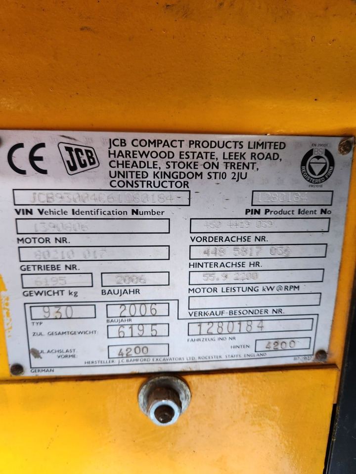 JCB 930 4 x 4 - Diesel viličar: slika 2 JCB 930 4 x 4 - Diesel viličar: slika 2