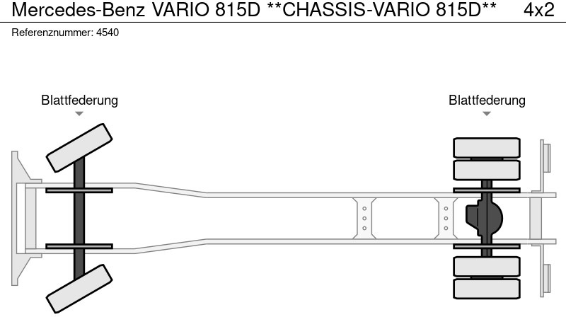 Tovornjak-šasija Mercedes-Benz VARIO 815D **CHASSIS-VARIO 815D**: slika 20