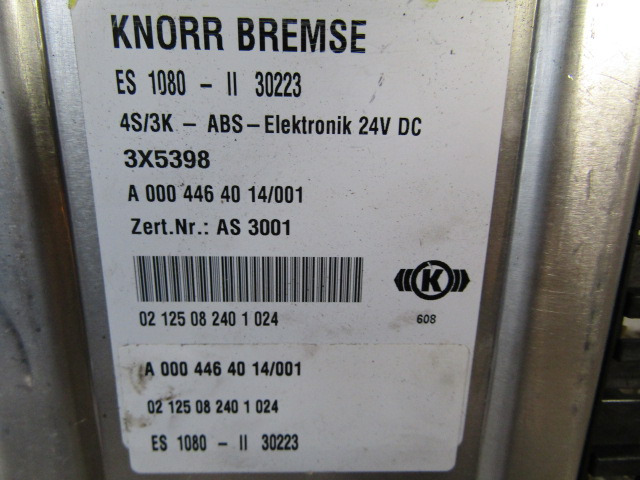 MERCEDES ATEGO 1823 ABS ECU P/NO A0004464014/001 - ECU za Tovornjak: slika 2 MERCEDES ATEGO 1823 ABS ECU P/NO A0004464014/001 - ECU za Tovornjak: slika 2
