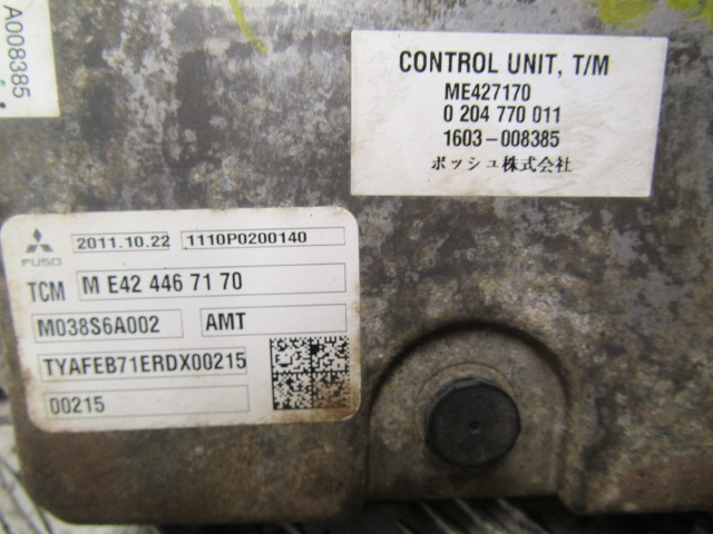 MITSUBISHI FUSO 75C DUONIC TCM CONTROL UNIT P/NO ME427170 - Električni sistem za Tovornjak: slika 2 MITSUBISHI FUSO 75C DUONIC TCM CONTROL UNIT P/NO ME427170 - Električni sistem za Tovornjak: slika 2