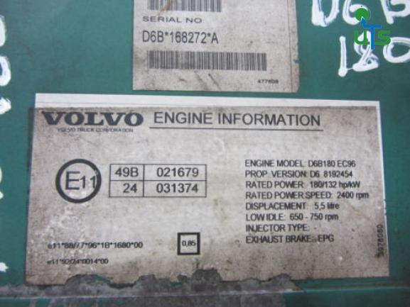 VOLVO FLE 180 ENGINE ECU P/NO D6B 168272A - ECU za Tovornjak: slika 2 VOLVO FLE 180 ENGINE ECU P/NO D6B 168272A - ECU za Tovornjak: slika 2
