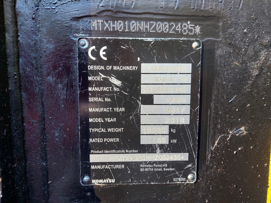 Komatsu 911 - Gozdarski kombajn: slika 2 Komatsu 911 - Gozdarski kombajn: slika 2