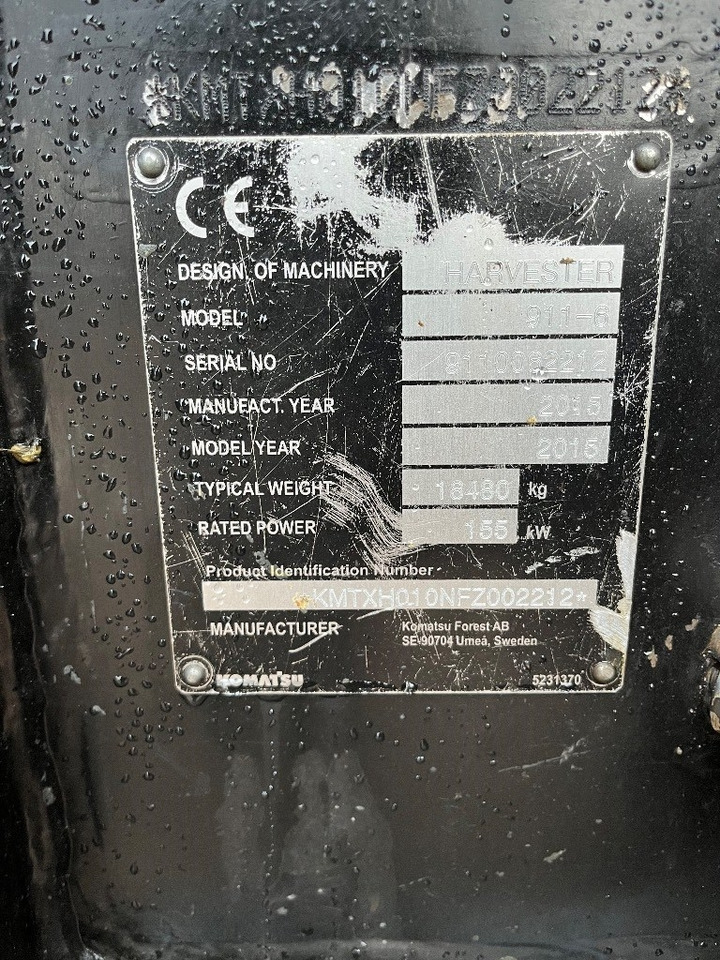 Komatsu 911 - Gozdarski kombajn: slika 5 Komatsu 911 - Gozdarski kombajn: slika 5