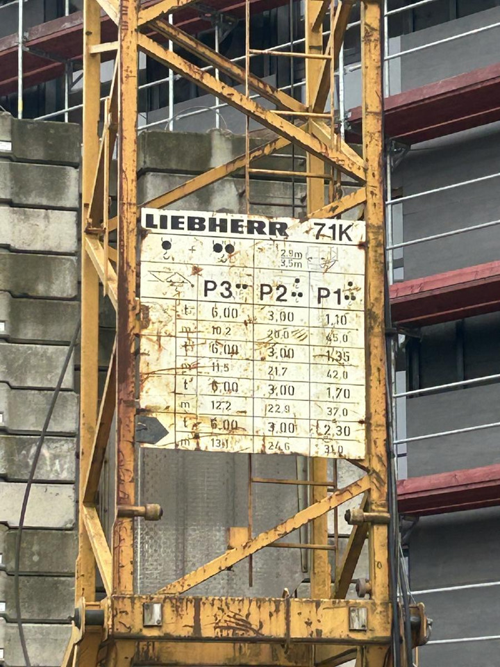 Liebherr 71k Baukran Turmdrehkran 71 K / Baujahr 2003 gebraucht - Stolpni žerjav: slika 5 Liebherr 71k Baukran Turmdrehkran 71 K / Baujahr 2003 gebraucht - Stolpni žerjav: slika 5