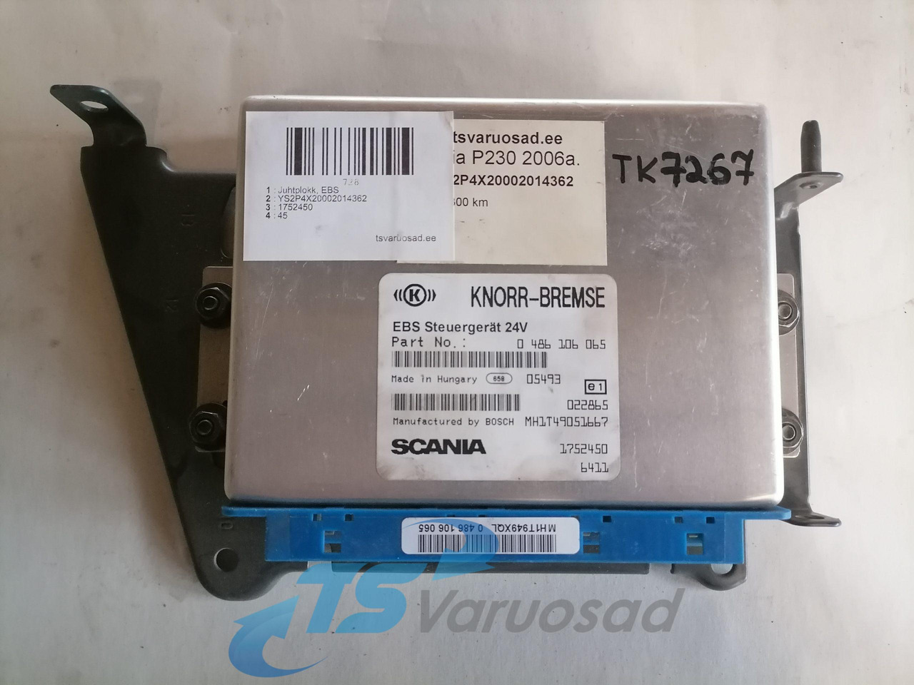 Scania Ecu, EBS 1752450 - ECU za Tovornjak: slika 2 Scania Ecu, EBS 1752450 - ECU za Tovornjak: slika 2