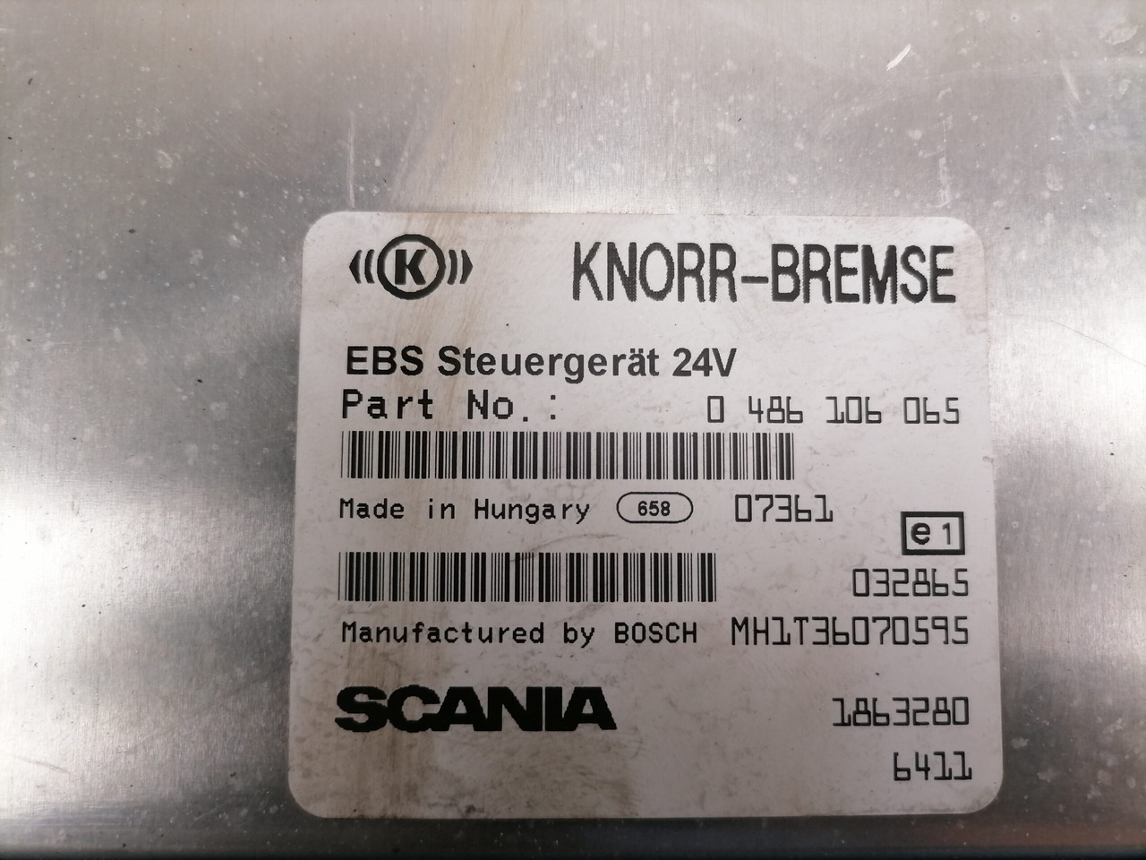 Scania Ecu, EBS 1863280 - ECU za Tovornjak: slika 3 Scania Ecu, EBS 1863280 - ECU za Tovornjak: slika 3