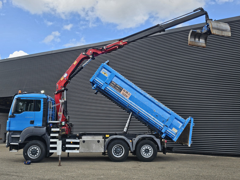 MAN TGS 28.400 6X4-4 BL / CRANE + 2 SIDE TIPPER - Tovornjak prekucnik, Tovornjak z dvigalom: slika 2 MAN TGS 28.400 6X4-4 BL / CRANE + 2 SIDE TIPPER - Tovornjak prekucnik, Tovornjak z dvigalom: slika 2